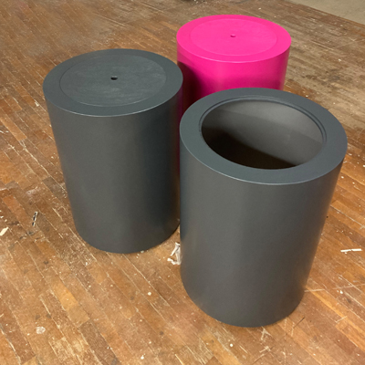 Tisch mit Deckel Aufbewahrungsbox Formteil