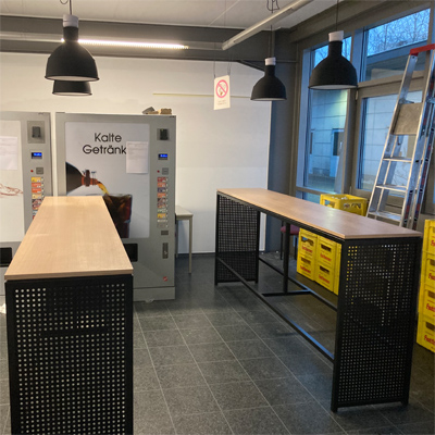 Tisch Tischgestell Gitter Stahl