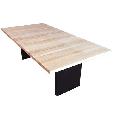 XXL Tisch Knut mit eingefr�sten Stahlb�ndern