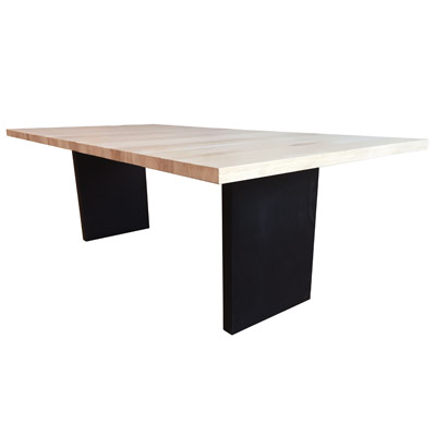 XXL Tisch Knut mit eingefr�sten Stahlb�ndern